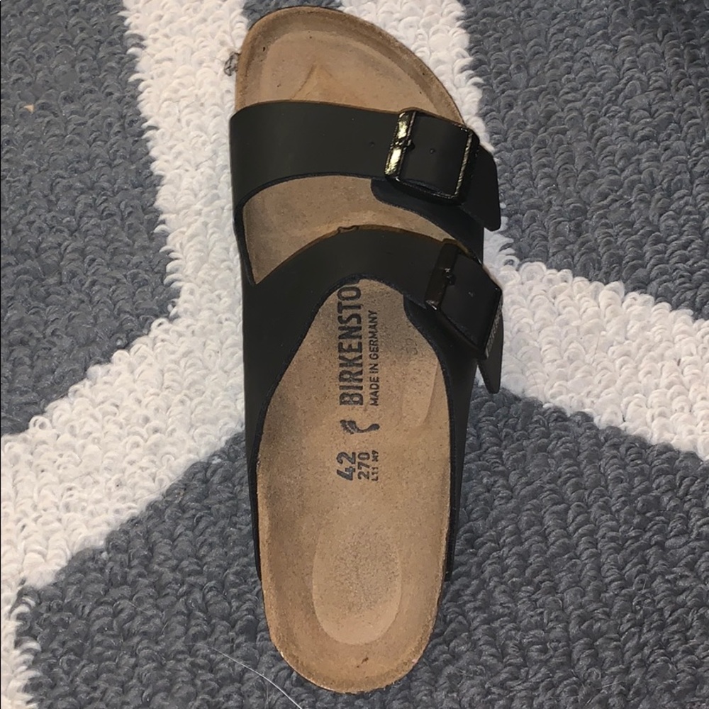 Black Arizona Birkenstock Sandals Size 42